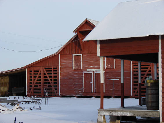 snow barn
